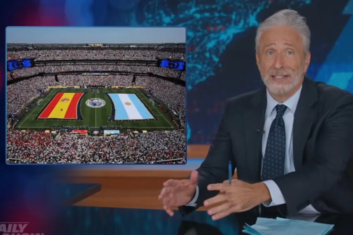 Jon Stewart Calls the World Cup Final an "Inverted Super Bowl"