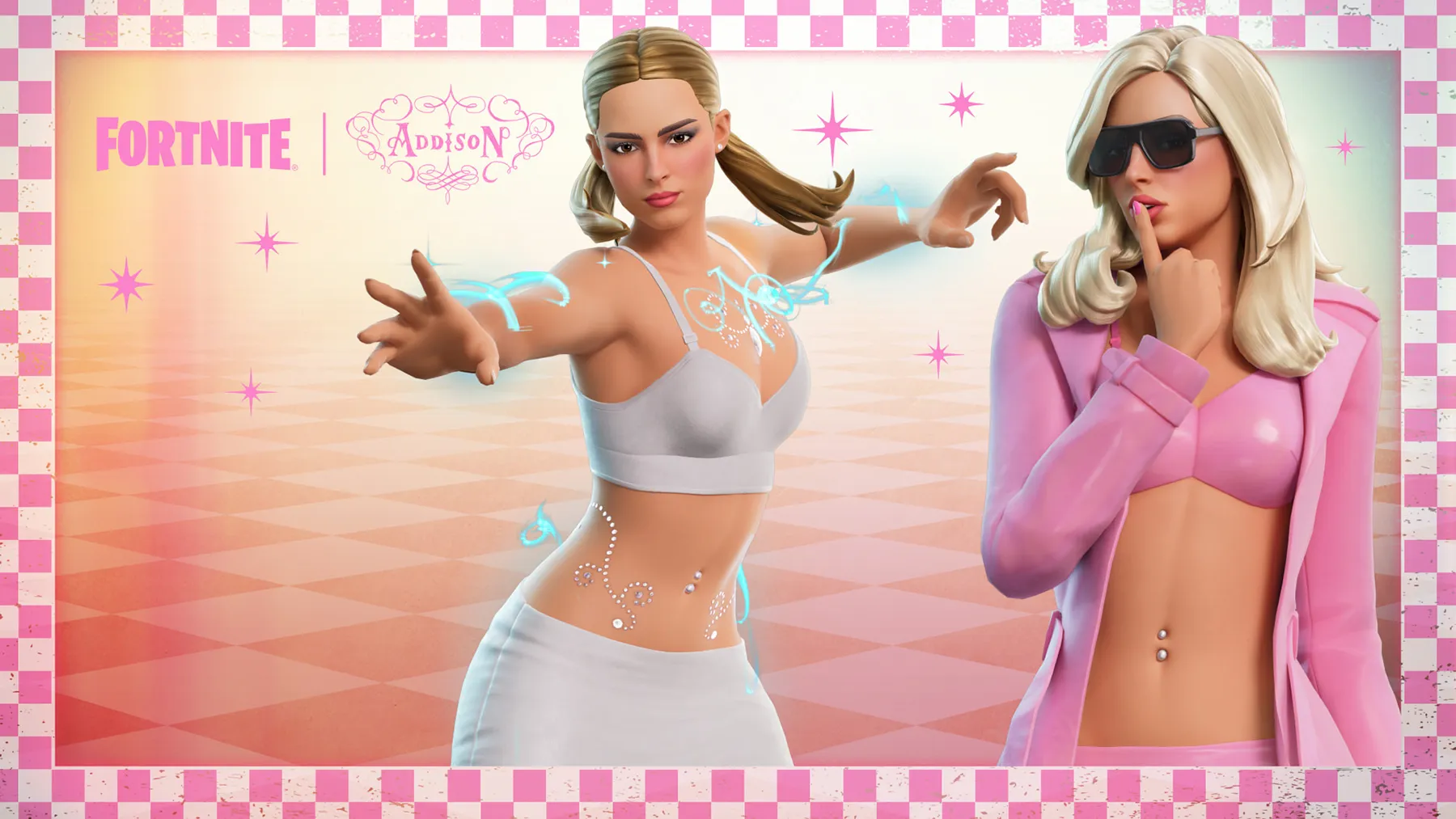 Addison Rae Fortnite Icon Series outfits